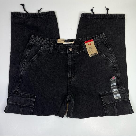 Levi's Baggy Cargo Denim pants open mind black - 31 - Picture 3 of 12